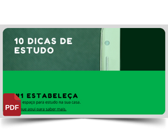 PDF com 10 dicas de estudo a distância